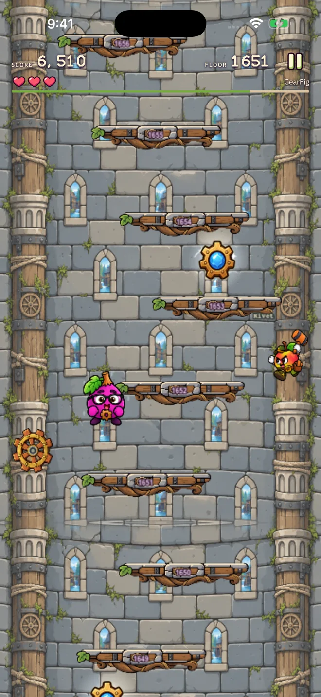 GearFig and Rivet in Orchard Tower